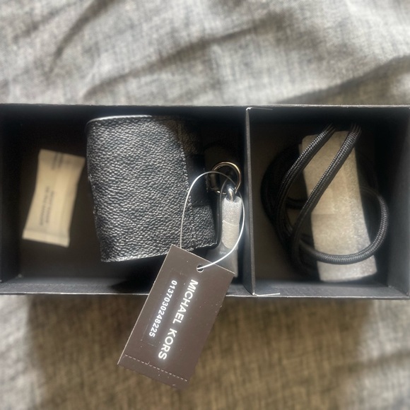 Michael Kors Black and Gray AirPods case